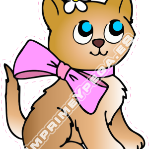 Vinilo Decorativo Animal Infantil Gata