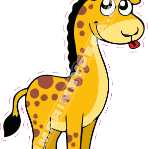 Vinilo Decorativo Jirafa Infantil