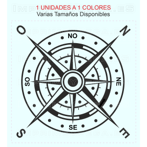 Vinilo Decorativo Rosa de los Vientos