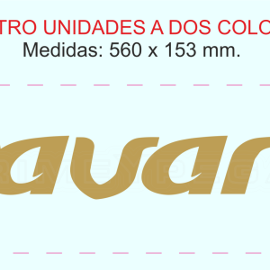Logotipo de Bavaria a dos colores: Oro y Azul