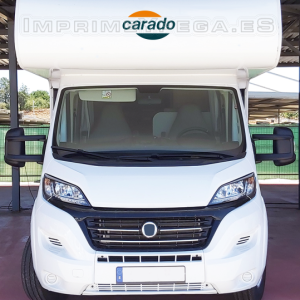 Pegatinas Autocaravana Carado para el Frontal a dos c olores en vinilo de corte