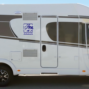 LOGO ANTIGUO KNAUS EN COLOR AZUL LATERAL