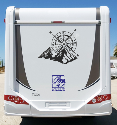 LOGO ANTIGUO KNAUS EN COLOR AZUL Trasera o Frontal