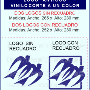 Kit de pegatinas compuesto 4 vinilos a color azul LOGO + KNAUS