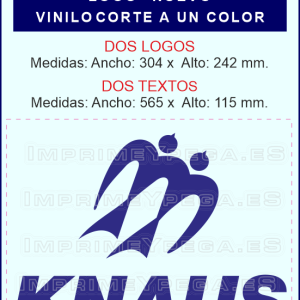 Kit de pegatinas KNAUS logo nuevo en vinilo a un color.