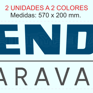 Kit pegatinas para caravana FENDT a dos colores