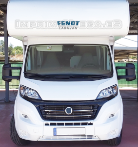 Vinilo FENDT Caravan a dos colores.