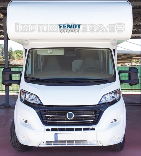 Vinilo FENDT Caravan a dos colores.