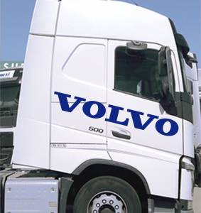 Texto representa la palabra VOLVO corporeo de la marca