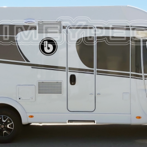 FOTO NUEVO LOGO BENIMAR 2C Foto Logotipo BENIMAR con fondo en vinilo de corte a dos colores .