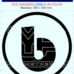 Nuevo logotipo de BENIMAR en vinilo de corte a un color